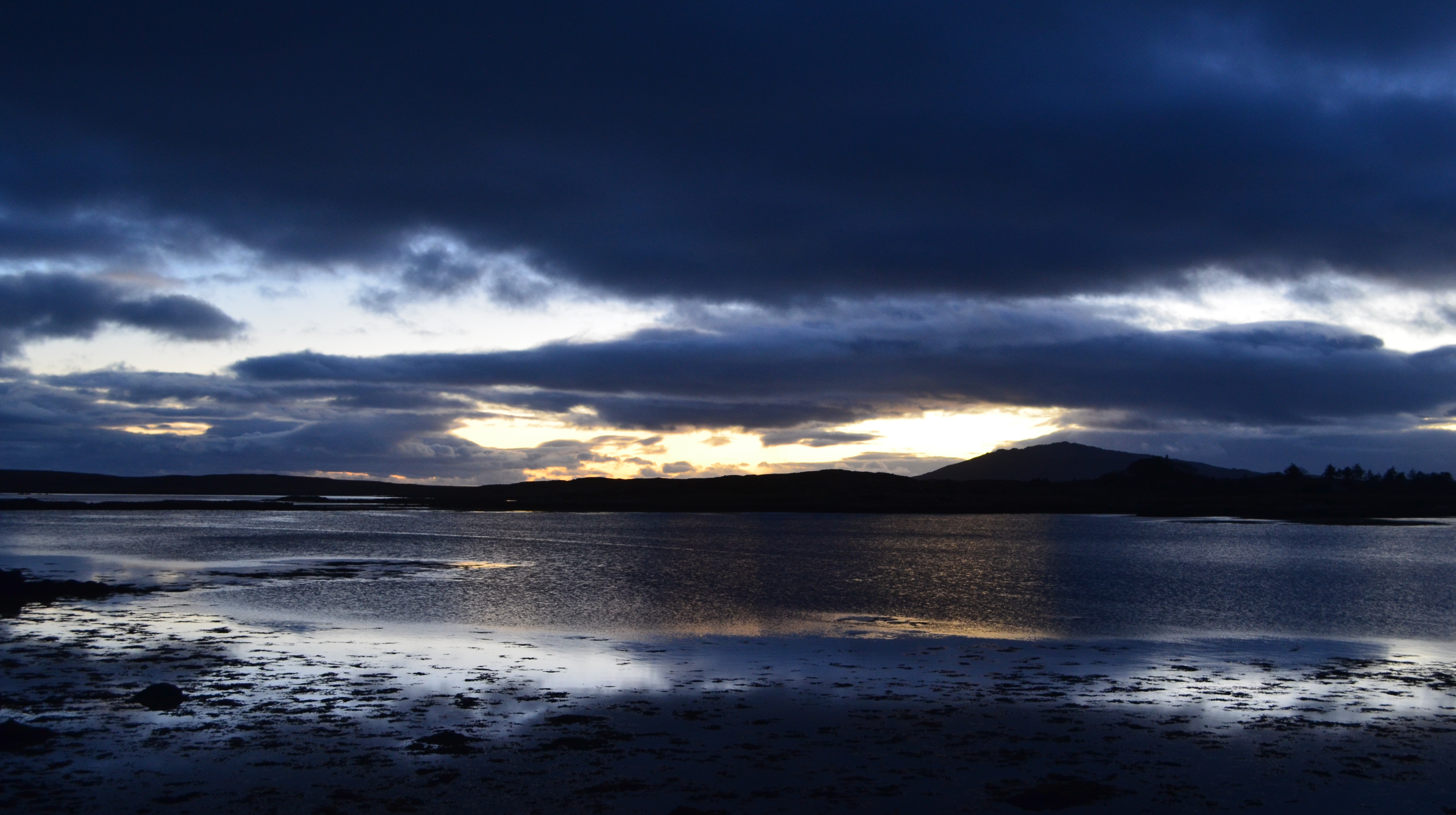 Sunset over the townland of Cashel in Connemara